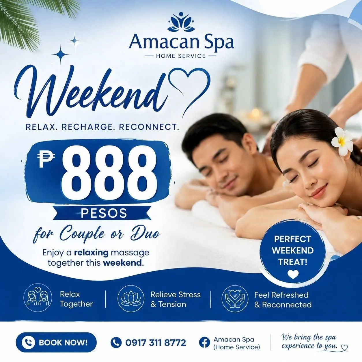 Amacan Spa Facebook post: Weekend couple promo